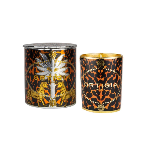 Ambra Nera Decorated Candle