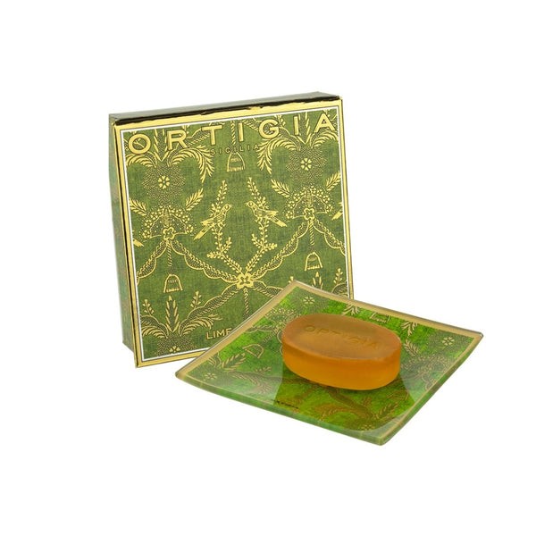 Lime Di Sicilia Glass Plate & Soap